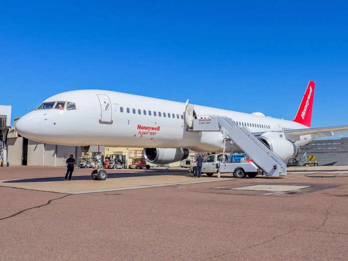 One such testbed is a 40-year-old Boeing 757 built in 1982, which was the fifth one to roll off the assembly line.