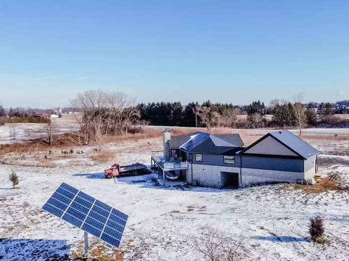 Overall, Klaudia and James said building their off-grid home has helped them save money.