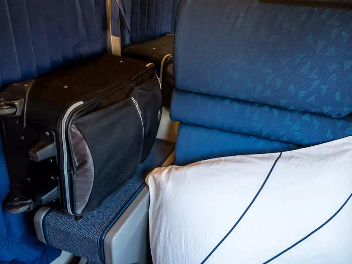 With the extra space in my roomette, I could keep my bags with me the whole time.