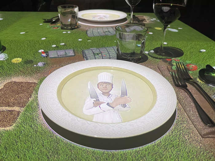 Le Petit Chef is an immersive, visual dining experience, in which an animated chef cooks your meals on your plate.