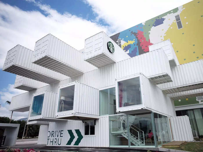 The new store joins other unique Starbucks locations around the world, from an 18th Century Edo building in Kawagoe, Japan to a store made of recycled shipping containers in Hualien City, Taiwan.