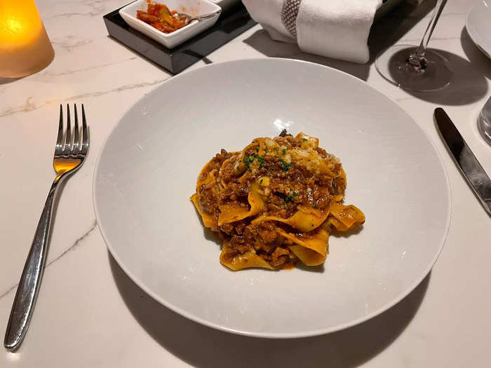 … but who am I to disparage the rich pappardelle bolognese I ordered at Onda by Scarpetta?