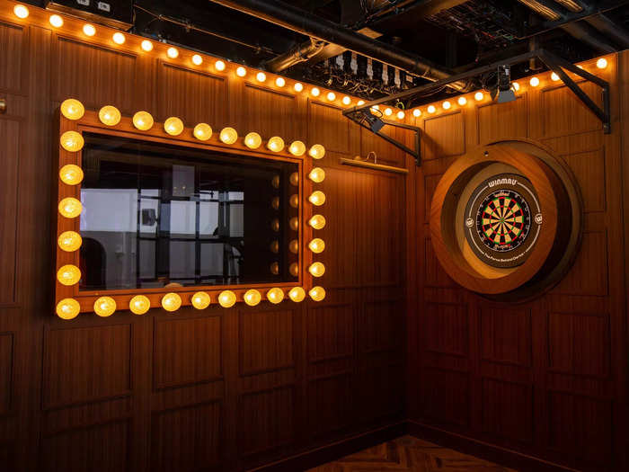 I played alone, but the stylized darts "court" made the experience — bolstered by dart-tracking technology — almost as fun as playing with someone else.