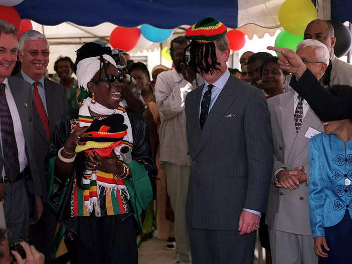 Rooke accompanied Charles on a visit to Jamaica in 2000, where he photographed the then-prince