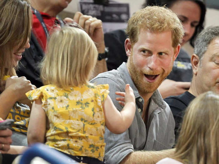 Prince Harry seems to really love kids.