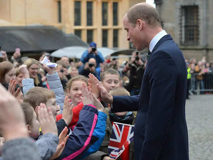 He can even give a bunch of high fives at once.