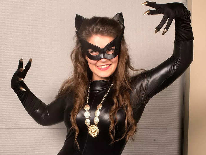 If you wear a lot of black, repurpose your wardrobe into a Catwoman costume.