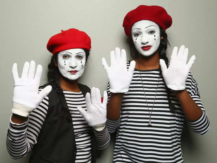 Throw on some mime makeup this year.