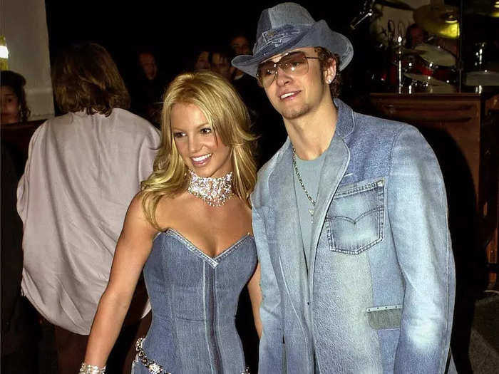 For the ultimate throwback costume, dress up as denim-clad Britney Spears and Justin Timberlake.