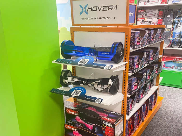 I was taken off-guard by the hoverboard section close by, which made me realize how much children