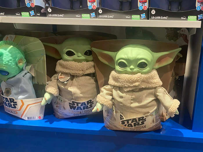 I thought the Baby Yoda dolls were particularly cute to look at.