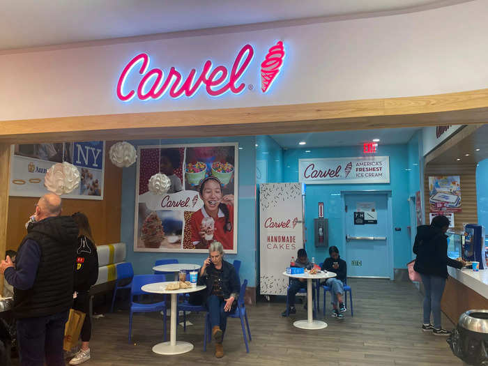 I also passed an in-store Carvel ice cream shop…