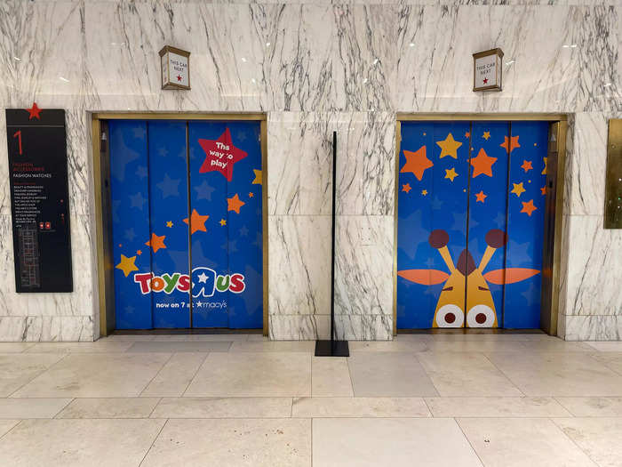 I took the elevators embossed with the Toys 