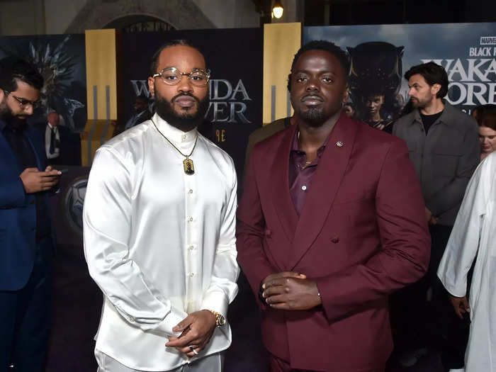 Many other Marvel stars made appearances on the carpet, such as Daniel Kaluuya.