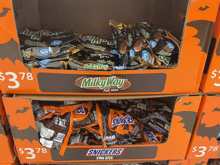 Other candy varieties at Walmart were priced similarly.