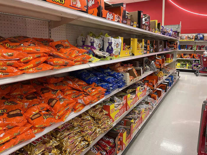 Target also had quite a few aisles dedicated to Halloween candy, but I didn