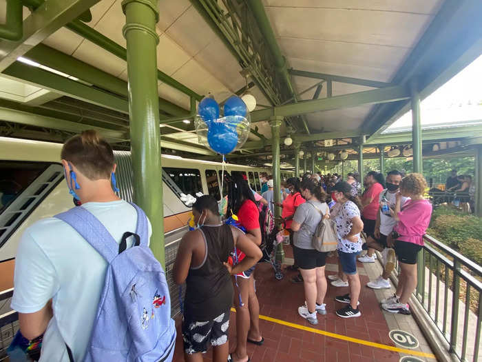 And if you want to visit another Disney theme park in the middle of the day, you might want to avoid the Monorail. I