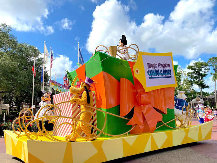 You can see many of your favorite characters, like Mickey Mouse and friends, up close in Magic Kingdom at parades, meet-and-greets, and more.