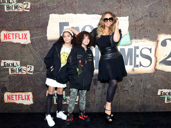 The event was also attended by a number of celebrities, including Mariah Carey and her children.