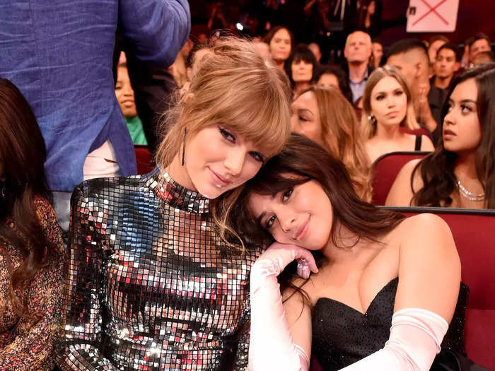 At the 2018 American Music Awards, Swift embraced Camila Cabello while wearing one of her best looks to date.