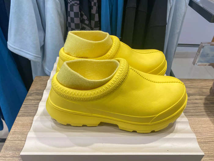 … as well as a cheaper yellow clog version for $80.