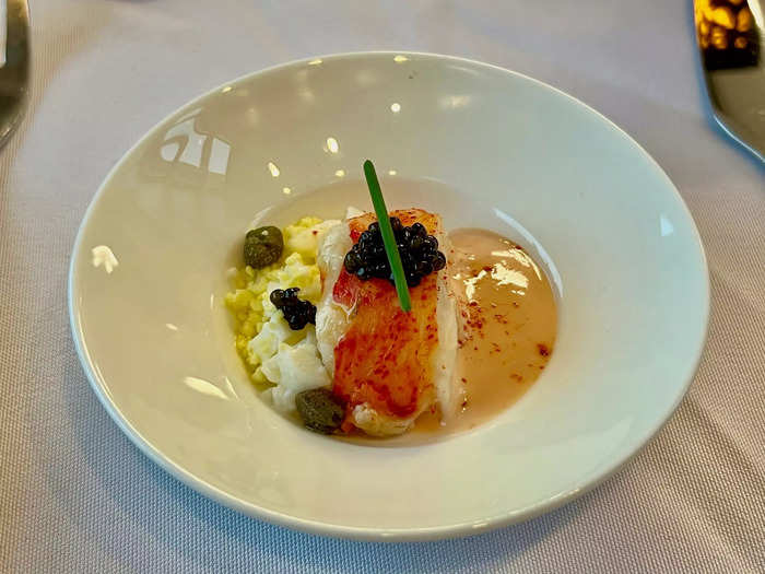 … a small lobster and egg dish, which is served during boarding …