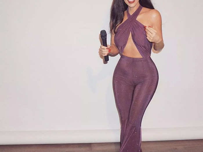 That year Kim also dressed up as Selena, the late "Queen of Tejano music."