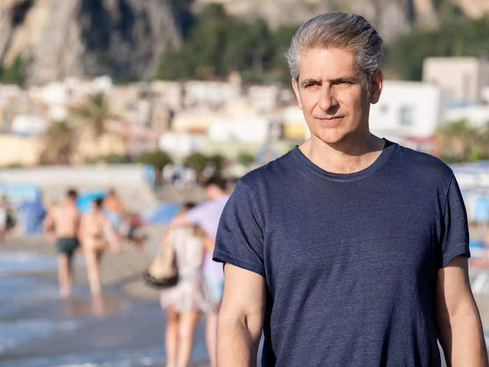 Michael Imperioli plays Dominic Di Grasso, a man traveling with his father, Bert, and son, Albie.