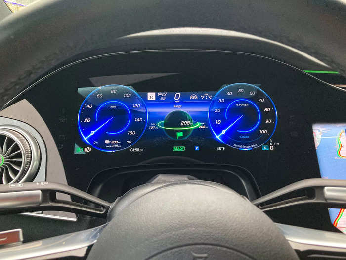 The driver gets a digital instrument cluster that can be configured in a bunch of different ways.