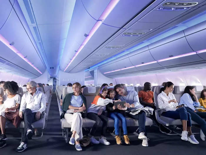 On Wednesday, the European planemaker announced a 10-abreast seating layout for its A350 variants, including the -900 and -1000, made possible by adding four inches of space to the cabin width by carving out the sidewalls.