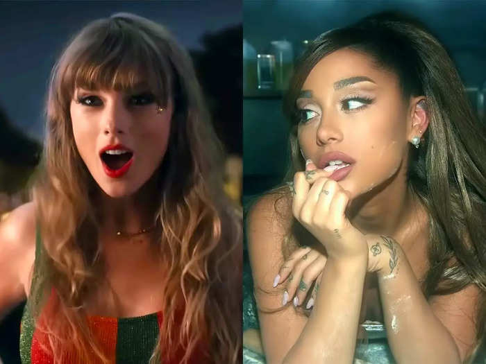 She ties Ariana Grande for the most No. 1 song debuts among women.