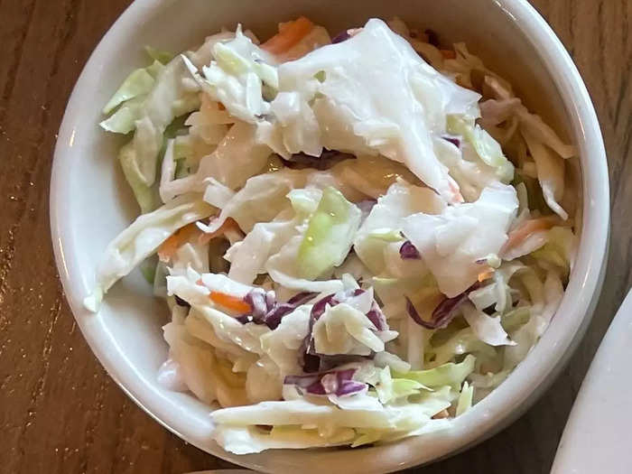 I loved how fresh the coleslaw seemed.