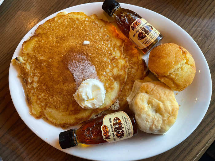 The pancakes were one of my favorite parts of the meal.