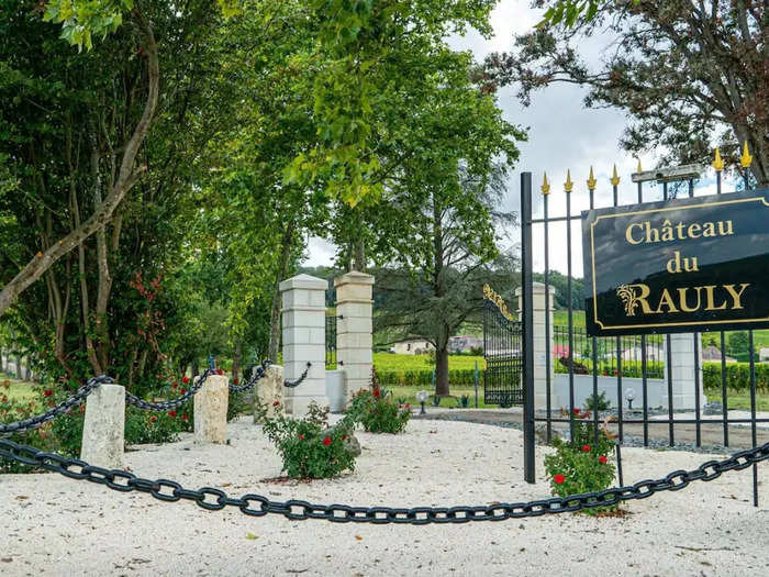 Guests stay in the $120-a-night Bergerac Suite at the 19th Century Chateau Rauly in France.