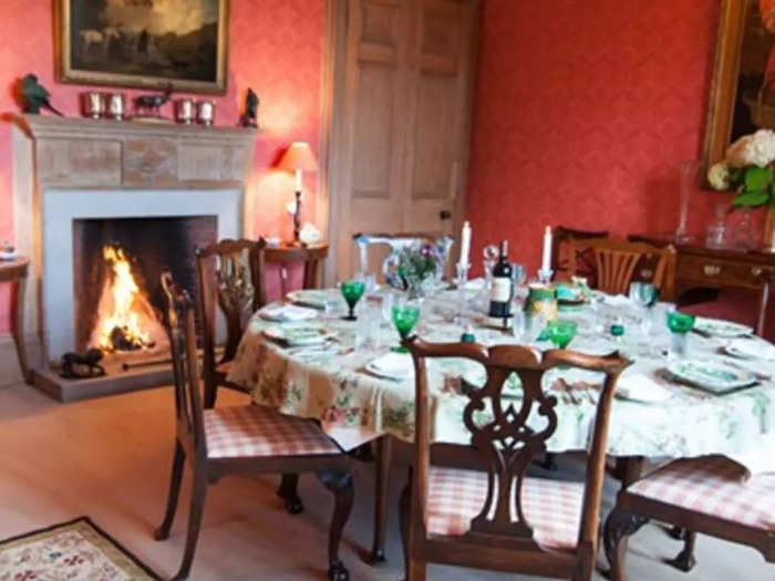 Meals at the comfy country house bed and breakfast are served in an elegant and luxurious dining room. Private rooms run $70 a night.