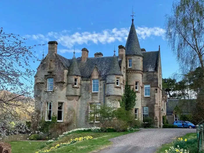 The 1870 Glenternie House offers sweeping views of Scotland