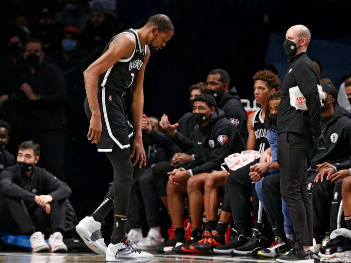 January 15, 2022: Kevin Durant sprains his MCL. The Nets went 2-10 over their next 12 games, all without Durant.