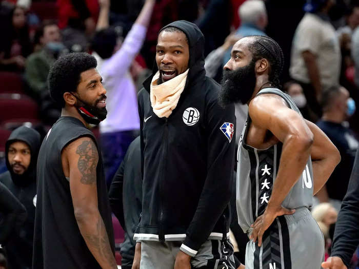 January 2021: The Nets pull off a blockbuster trade for James Harden to form the NBA