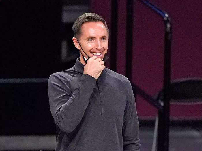 September 2020: The Nets hire Steve Nash, a first-time head coach. Nash had worked closely with Durant as a consultant with the Warriors.