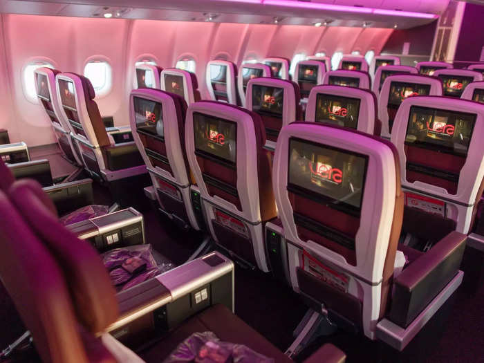 …46 in premium economy in a 2x3x2 configuration...