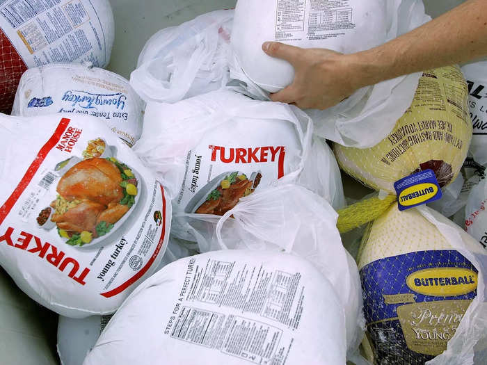 According to an October report from the USDA, the average price for a frozen turkey this year is $1.99 per pound, up 73% from 2021.