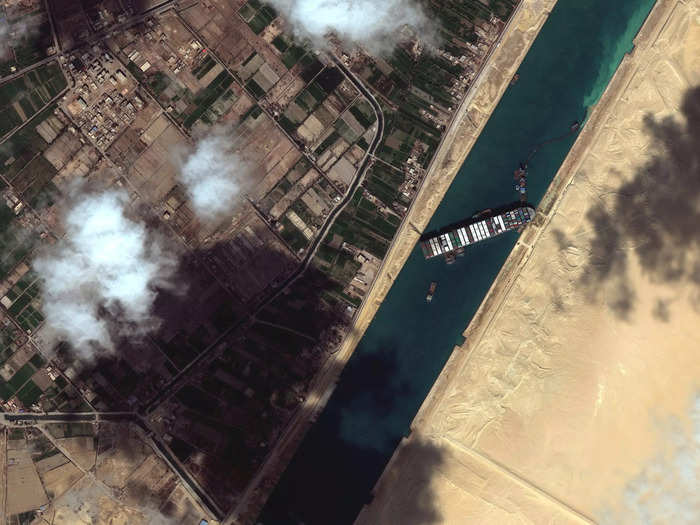 Along the way, the ship will spend two days sailing through the Suez Canal. Let