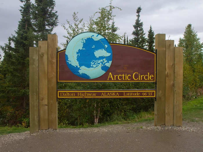 On the Dalton Highway, we passed the Arctic Circle, but I did not think it felt markedly colder, and we did not see Santa.