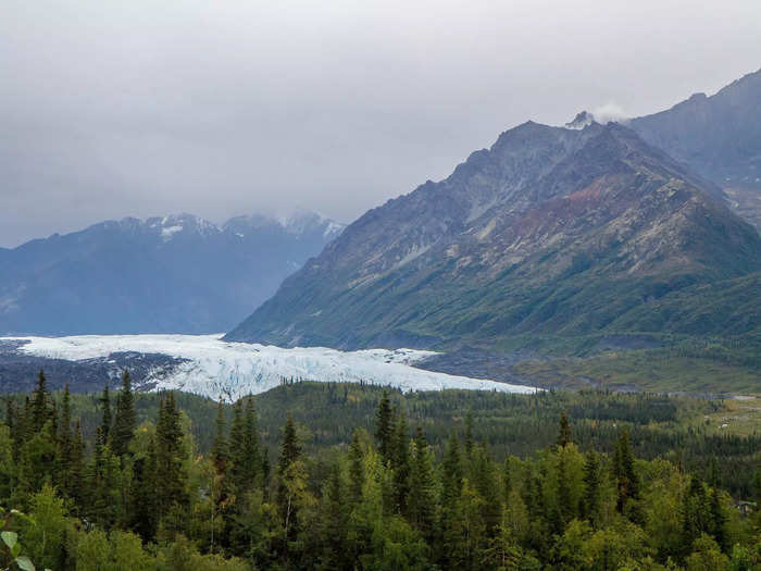 Our first major road was the Glenn Highway. I found driving on it to be scary, with tons of tight curves.