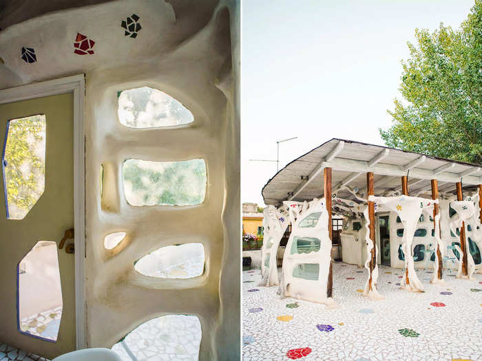 Airbnb is known for having unique and unconventional lodgings and I wanted to stay somewhere in Rome that would be more memorable than a typical hotel. I searched for unusual homes in the area and was immediately stunned by this gorgeous, colorful listing.