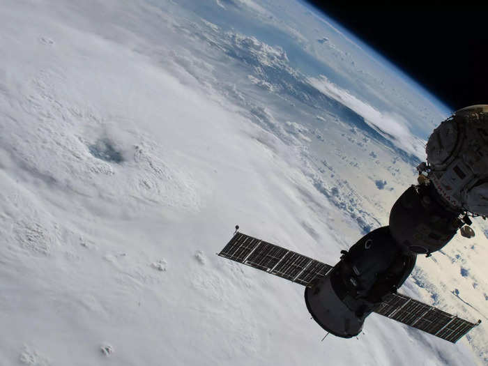 The ISS often gets a unique view into the eye of a storm. The station also flew over Hurricane Fiona just days after it took out Puerto Rico