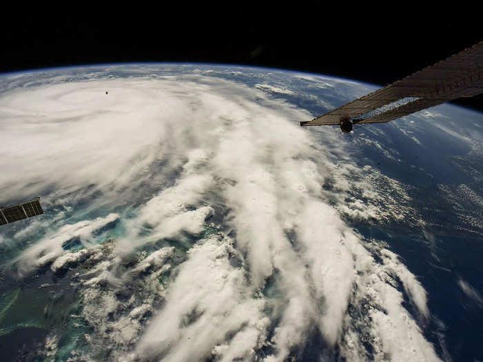 Extreme weather battered the world — like Hurricane Ian, which the ISS flew above as it approached Florida.