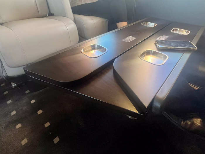 Qi explained the design is VistaJet-specific, saying the flooring has been the same since the company