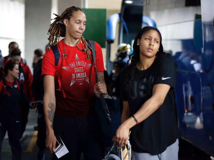 During the WNBA off-season, Griner would also routinely travel overseas to supplement her relatively modest US salary from the league.