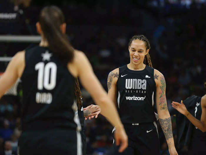 Over the course of her WNBA career, Griner has led the league in scoring twice and blocks eight times. She